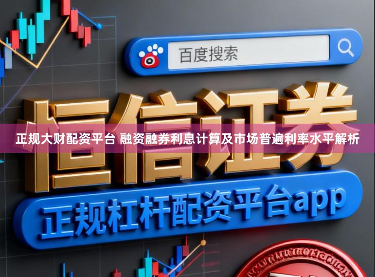正规大财配资平台 融资融券利息计算及市场普遍利率水平解析